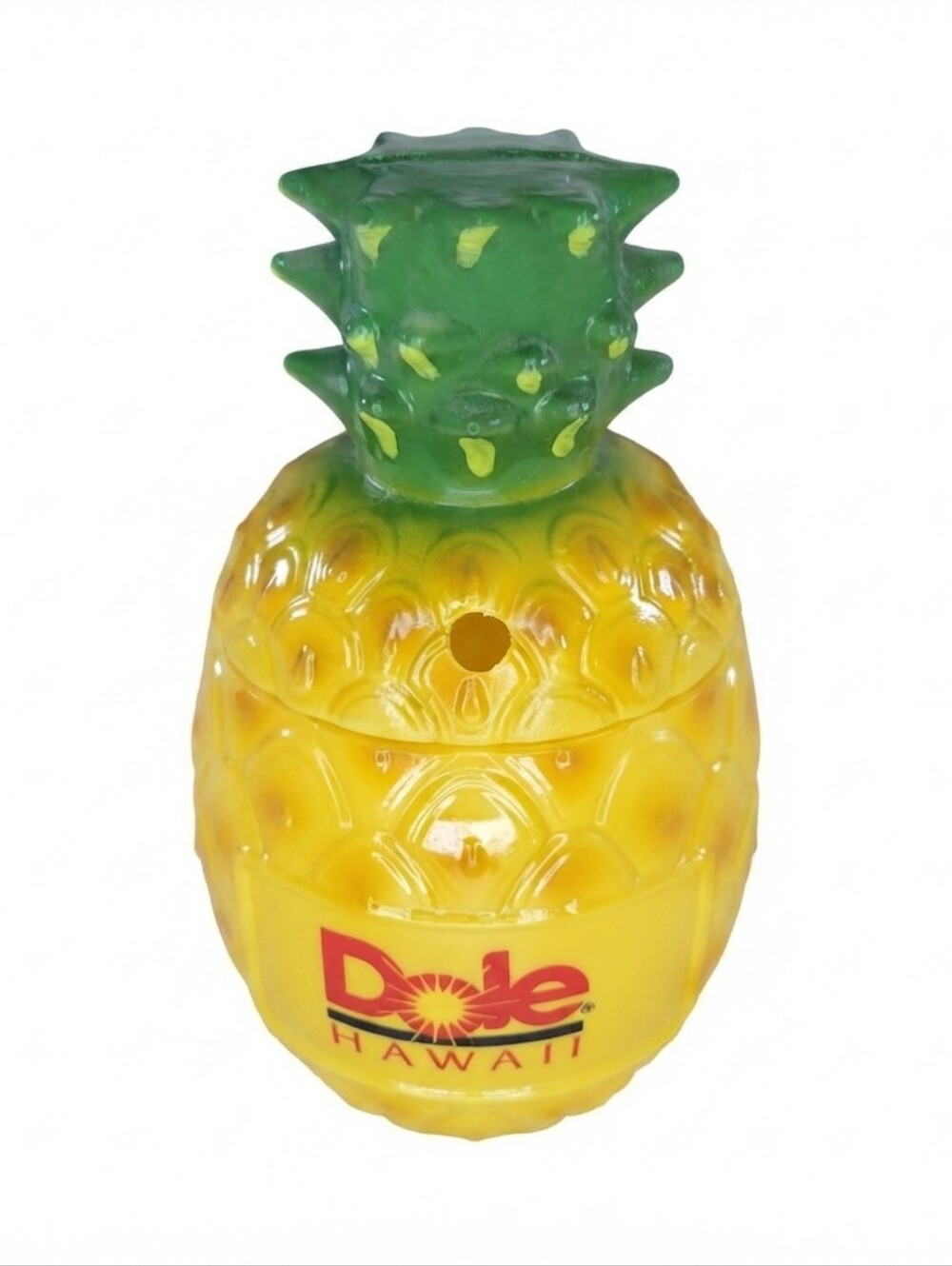Dole Pineapple Bank Jar Vintage Hawaii Yellow Plastic Retro  Tiki Collectible